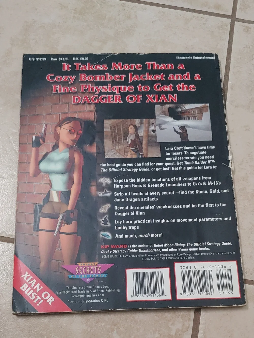 Tomb Raider II Official Strategy Guide Book